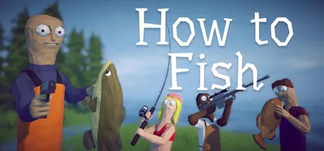 Official How to Fish Steam store header showing a fishing boat on coastal water