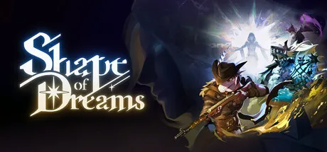 Official Shape of Dreams Steam store header showing the game's fantasy combat artwork and title